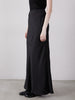 no slit satin skirt