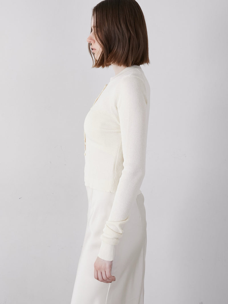 washable full button knit