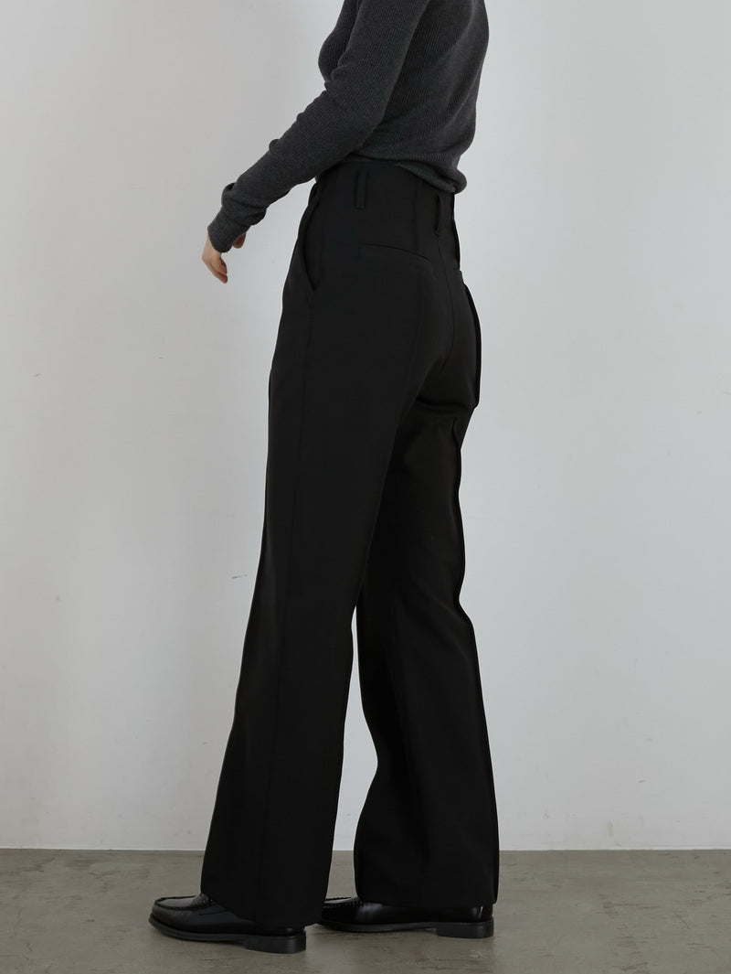 pintuck stretch pants