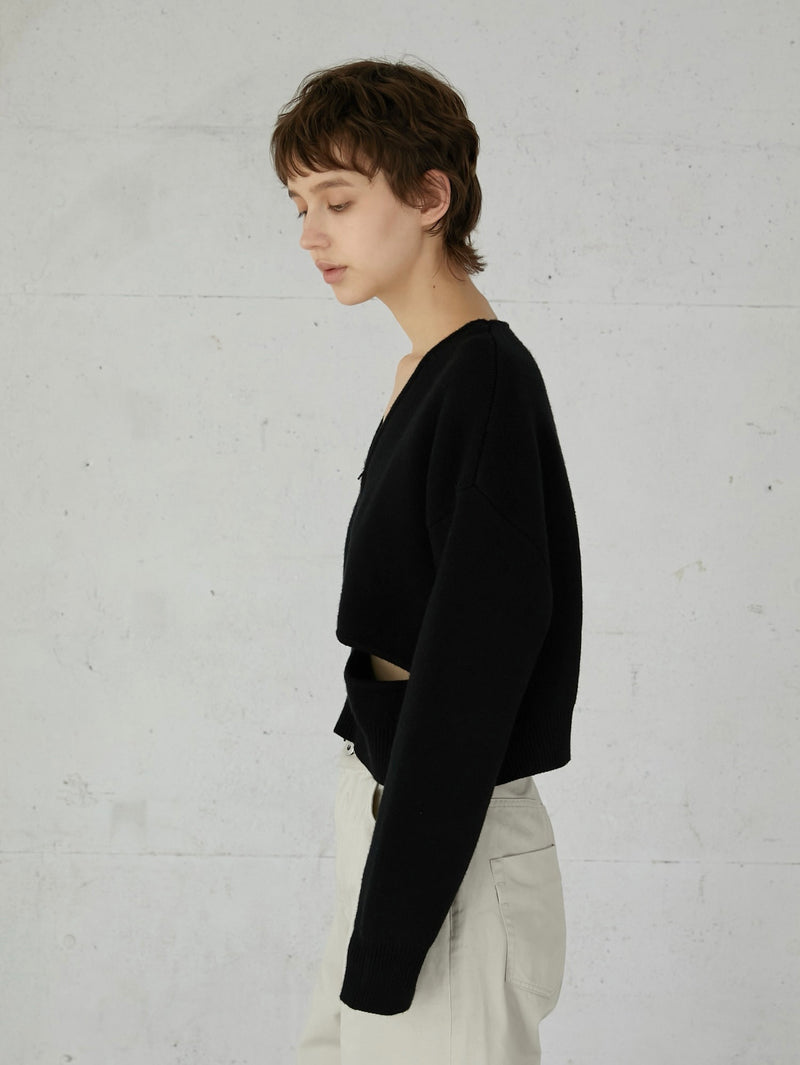 fake pocket cardigan