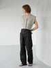 tapered work pants / nylon black