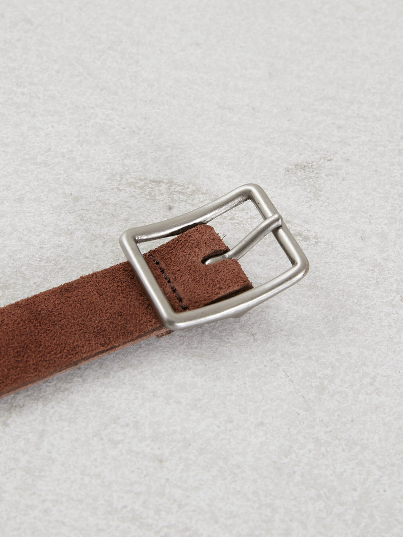double face leather belt