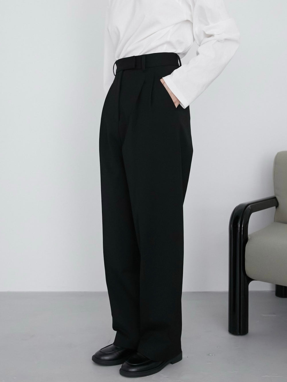 heavy slacks(black)