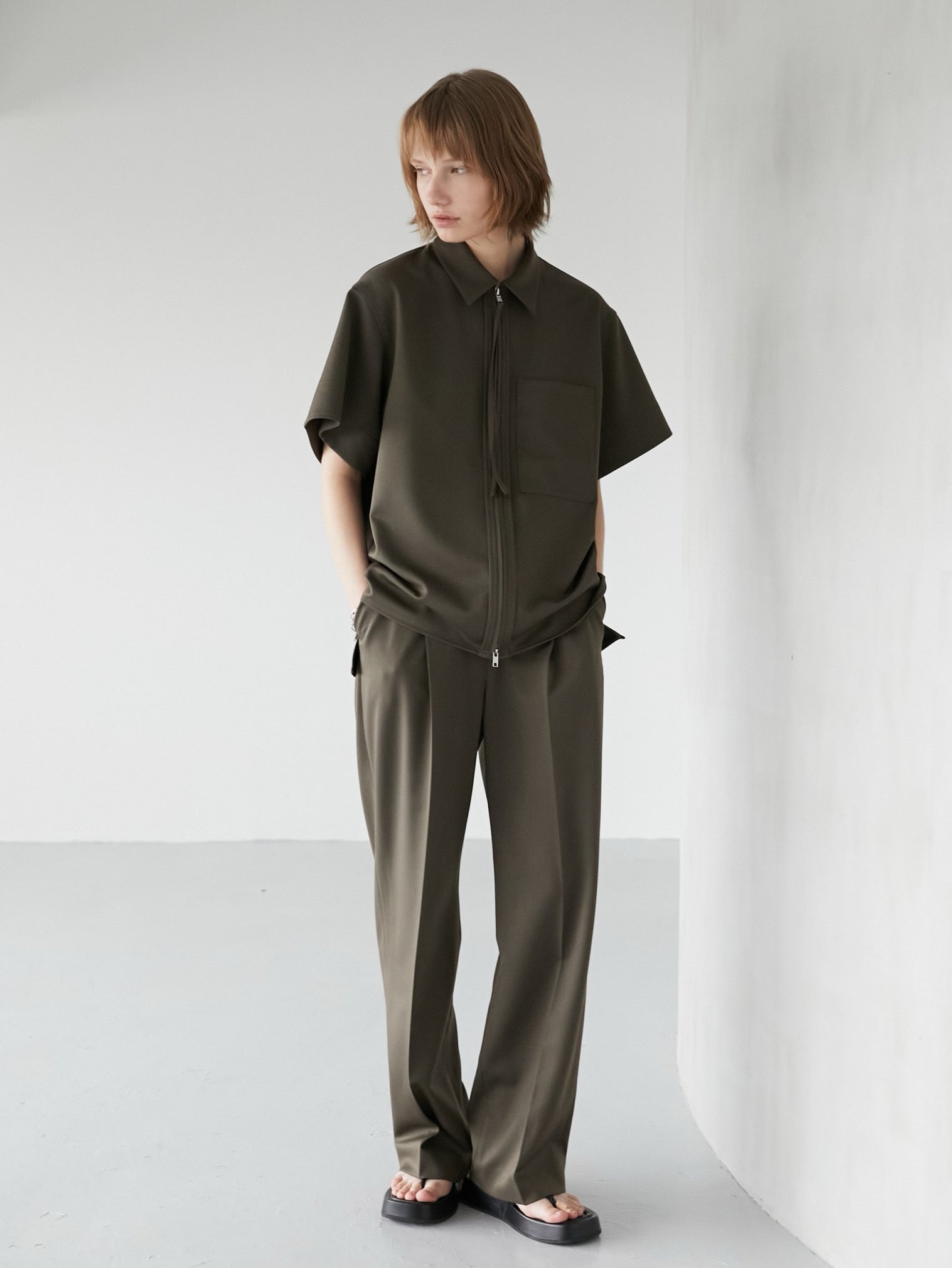 mannish simple pants