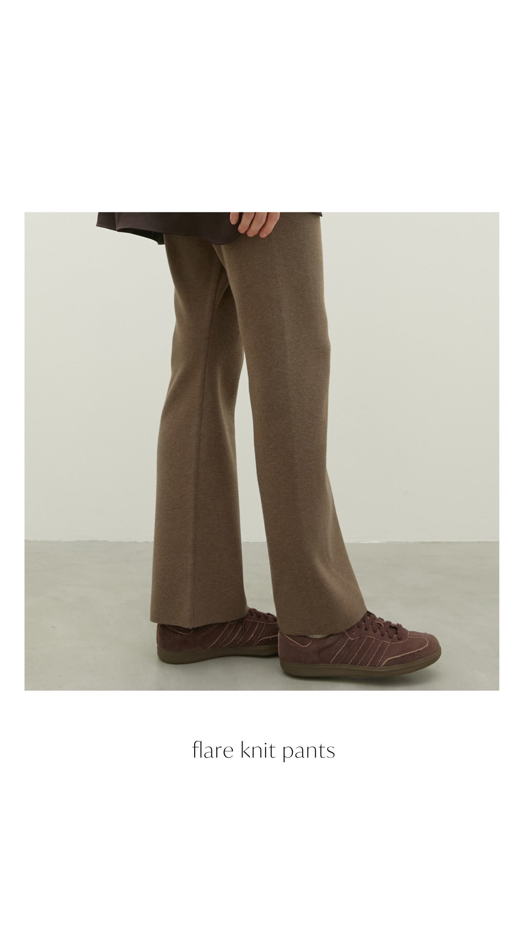 flare knit pants – LA PEAU DE GEM