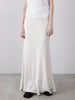 no slit satin skirt