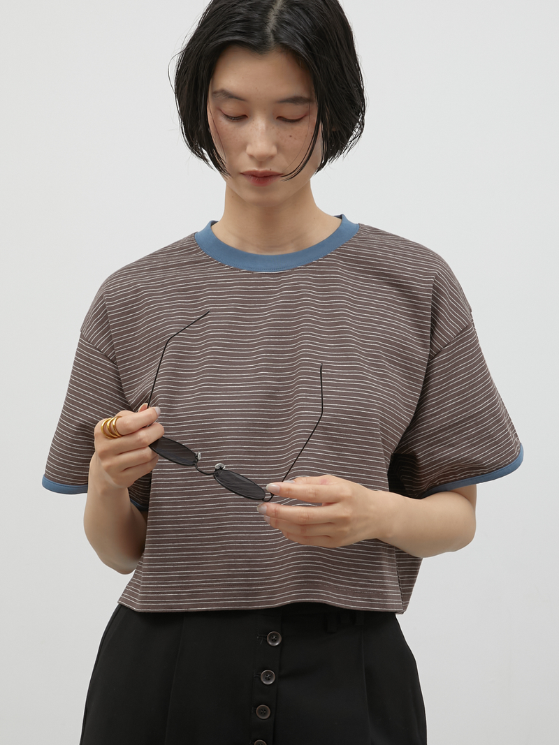 ringer border tee