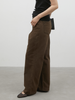 high waist straight denim pants