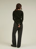 heart neck rib knit