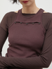 two piece sheer long tee