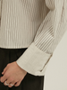 stripe cropped shirt