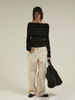 two piece off shoulder knit