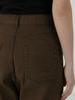 high waist straight denim pants