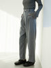 three tuck tapered pants