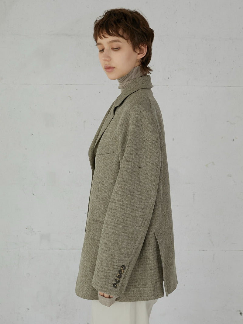 check single breasted jacket