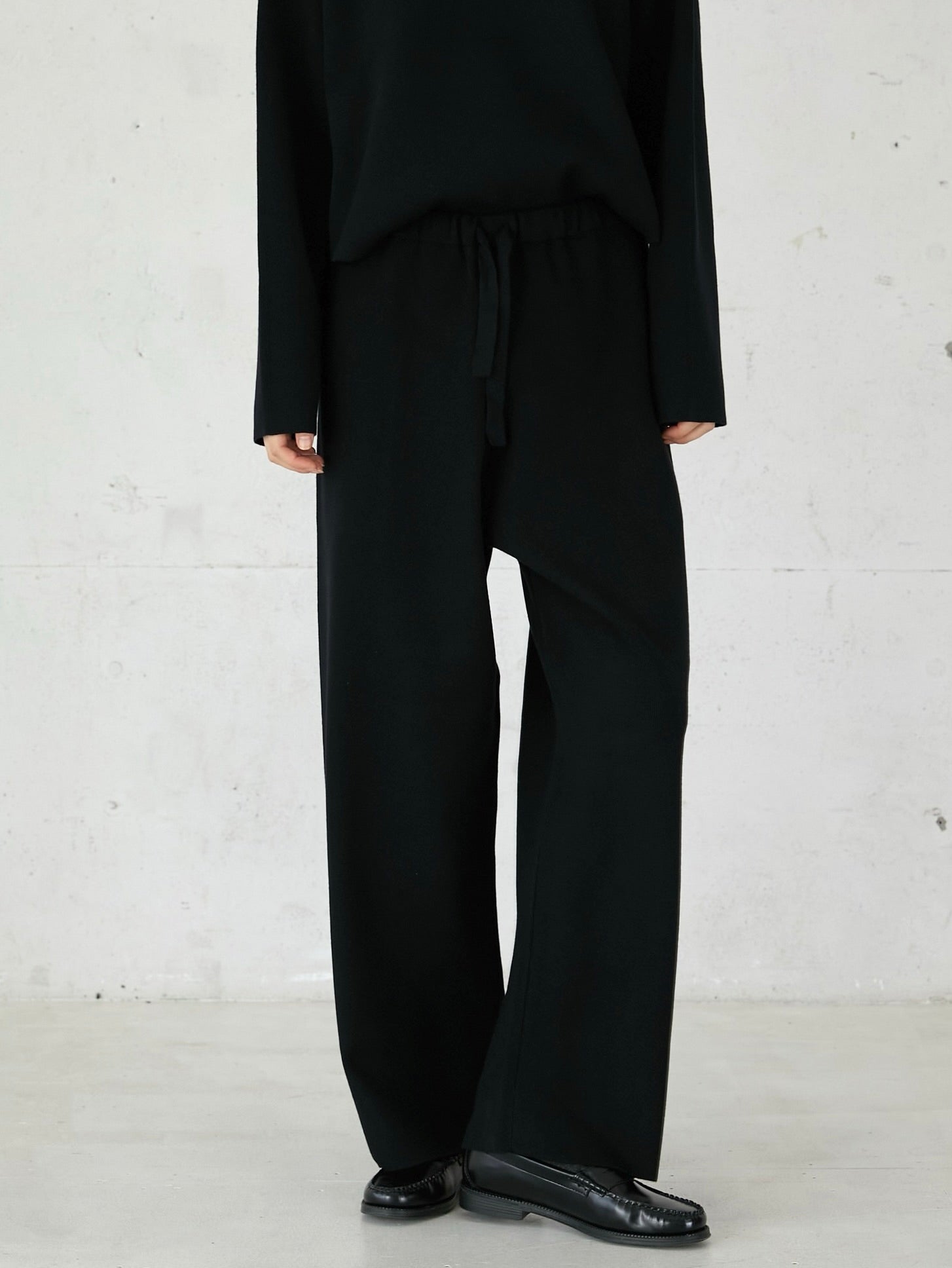 LA PEAU DE GEM アンチピリングニットパンツ ブラウン36 antipilling