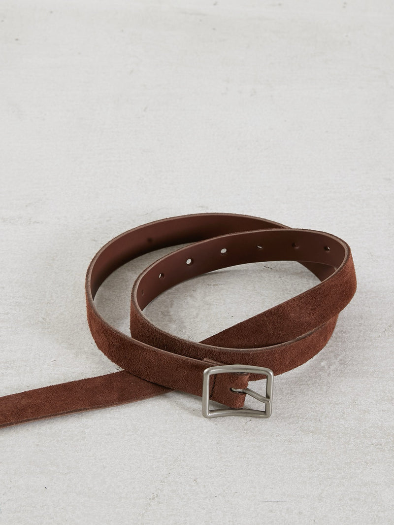 double face leather belt