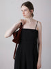 double shoulder suede bag[suede]