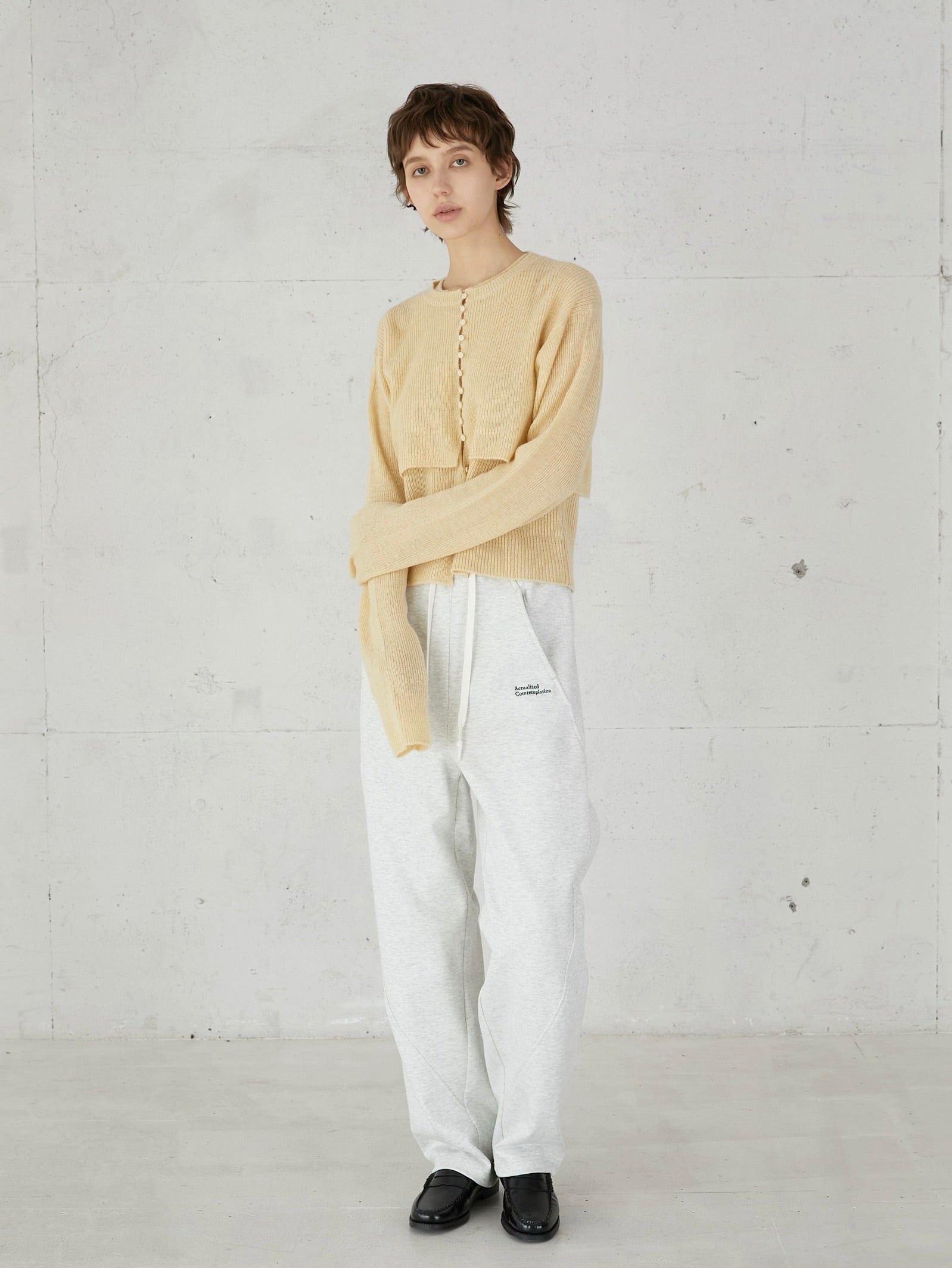 mohair like two piece knit – LA PEAU DE GEM