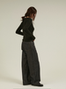 heart neck rib knit
