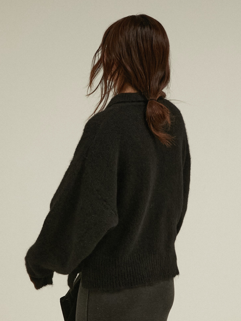 foggy polo knit