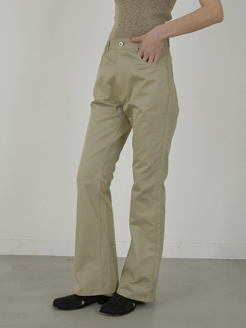 chino flare pants – LA PEAU DE GEM chino flare pants – LA PEAU DE GEM