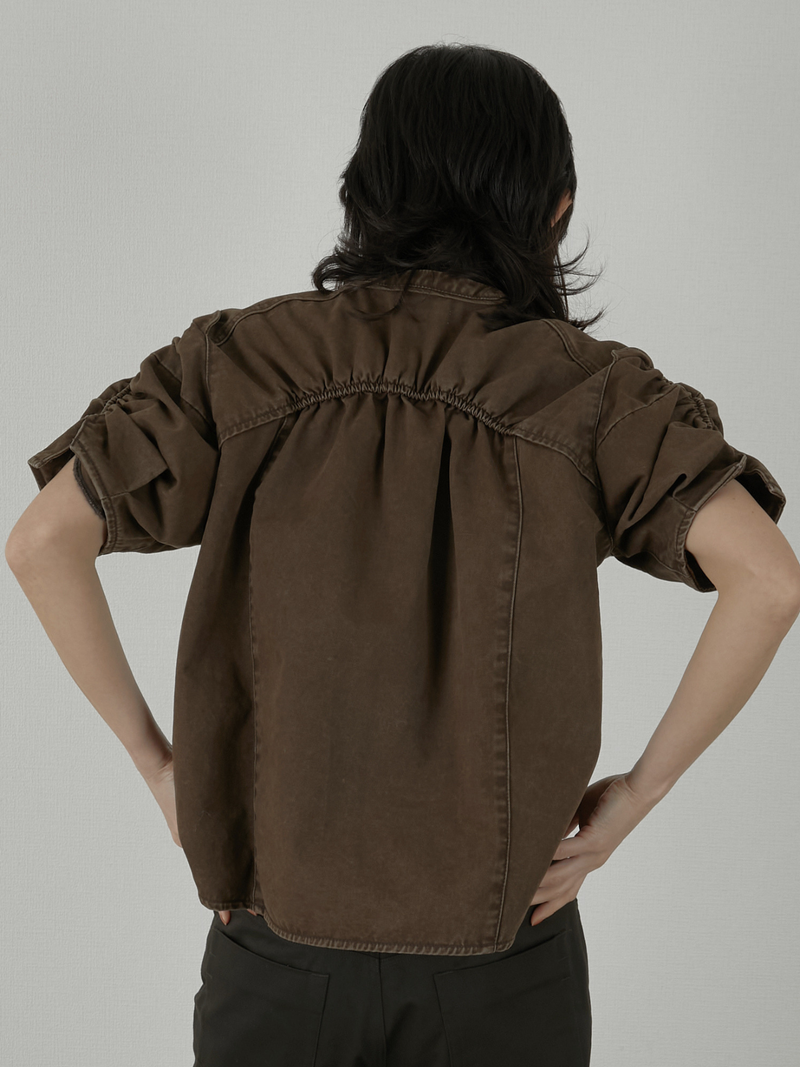 toggle blouse – LA PEAU DE GEM toggle blouse – LA PEAU DE GEM