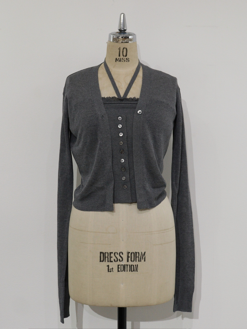 buri 2p knit cardigan