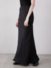 no slit satin skirt