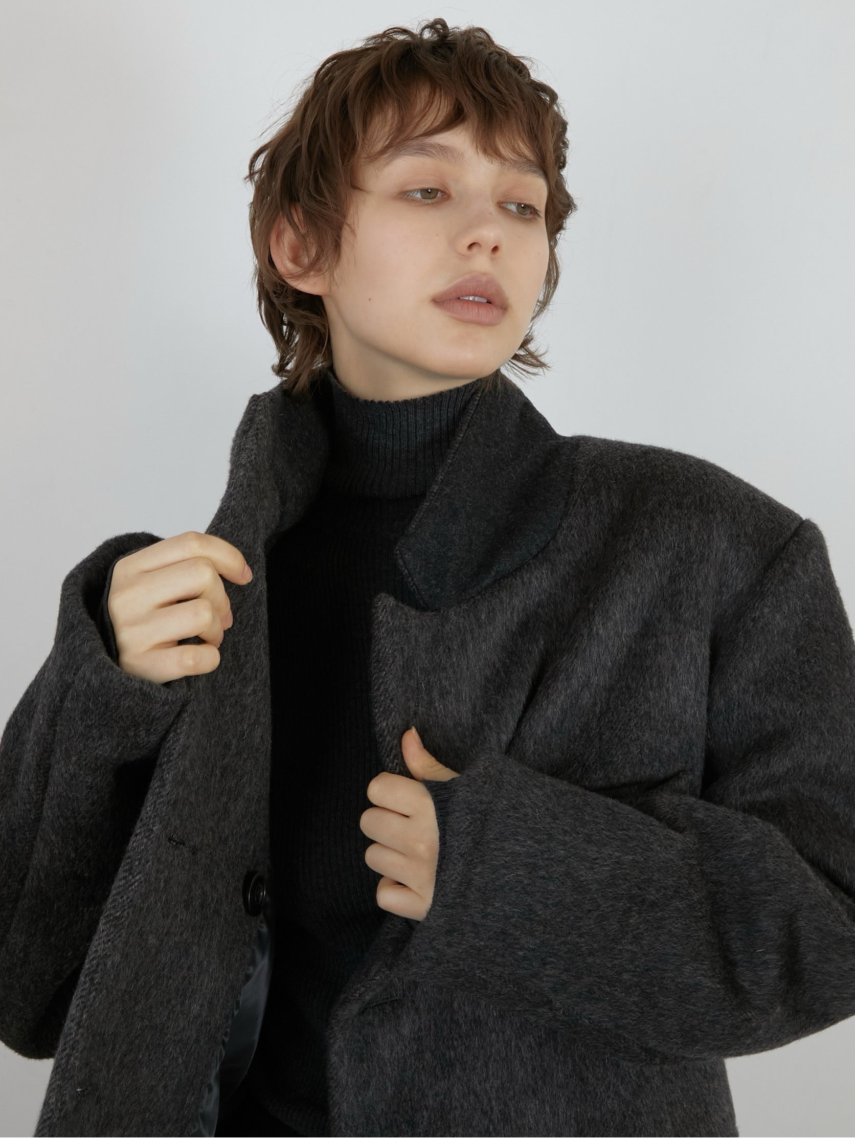 としくん　lapeaudegem melton jacket outer melton jacket outer – LA PEAU DE GEM