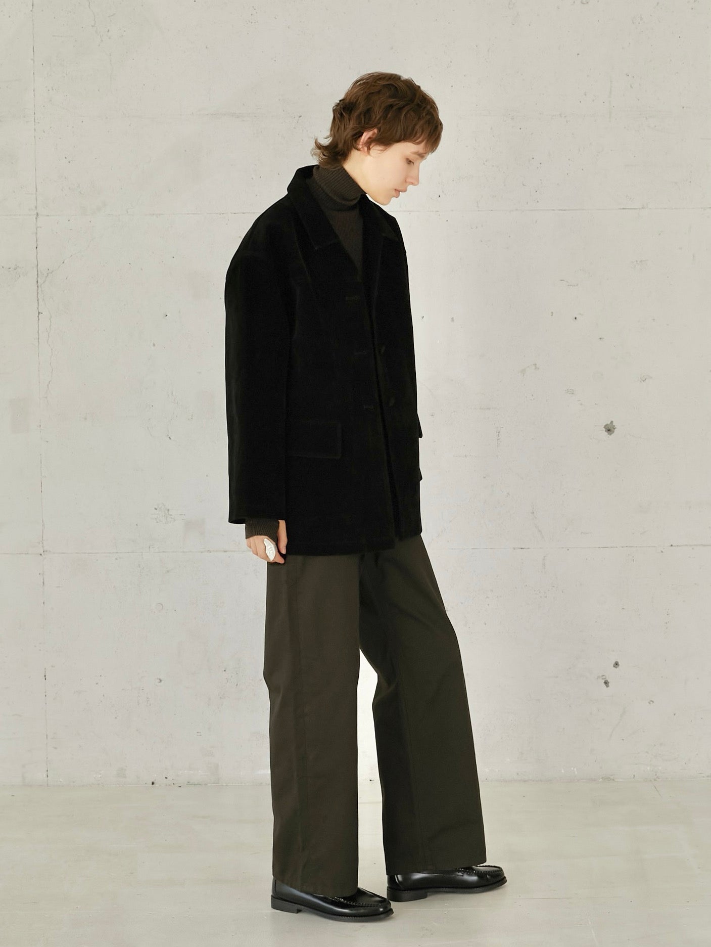 eco suede coverall – LA PEAU DE GEM