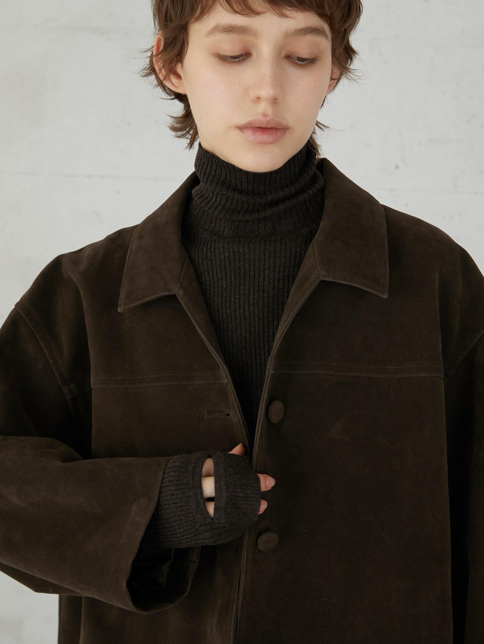 eco suede coverall – LA PEAU DE GEM