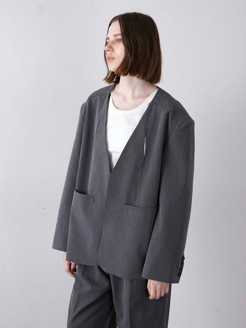 no collar hole jacket