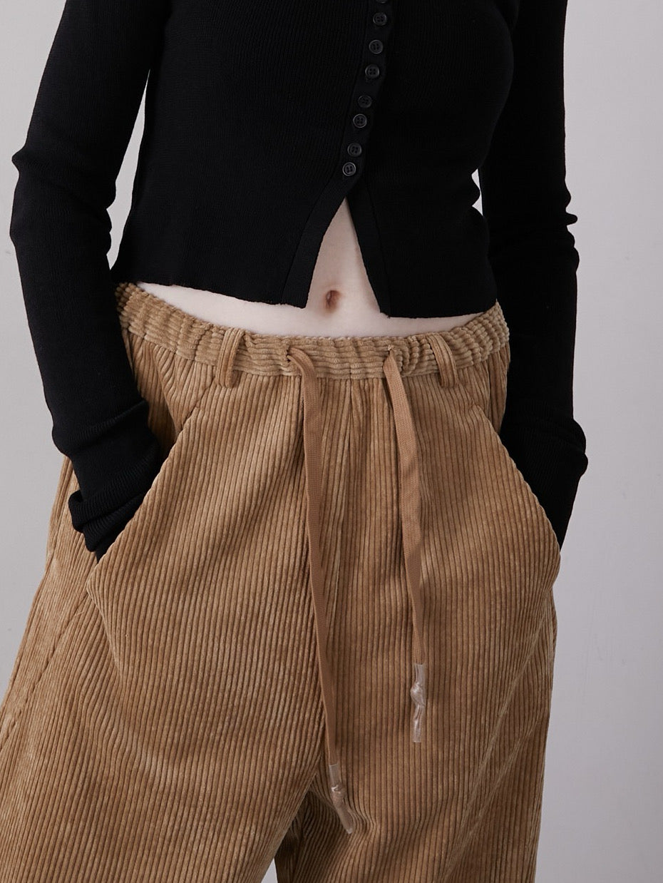 LA PEAU DE GEM　cutwork corduroy pants cutwork corduroy pants – LA PEAU DE GEM