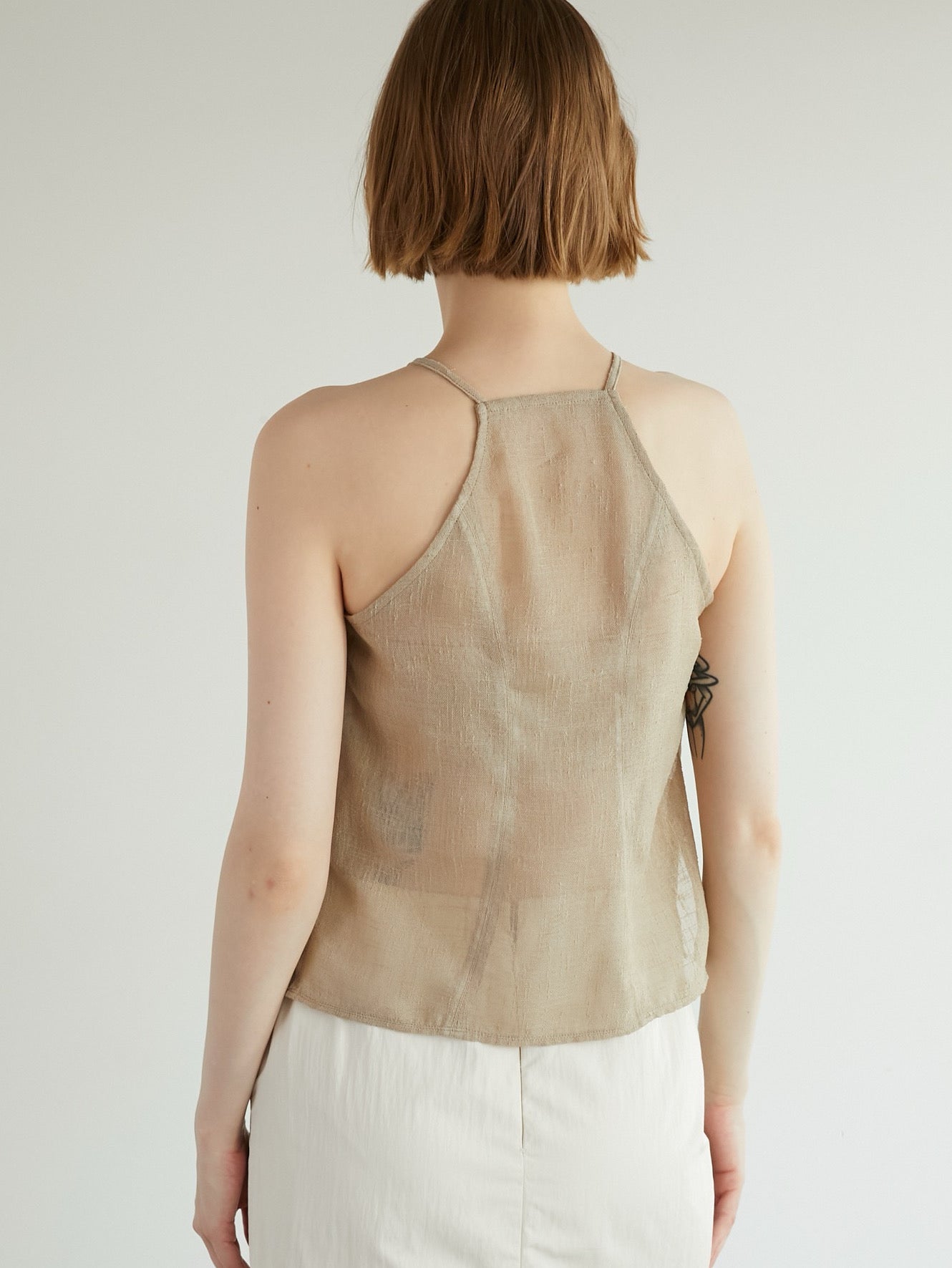 two piece linen like tops – LA PEAU DE GEM