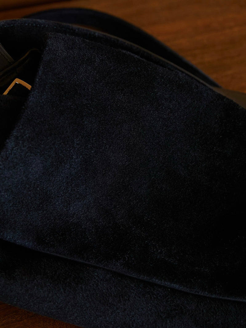 double shoulder suede bag[suede]