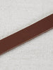 double face leather belt