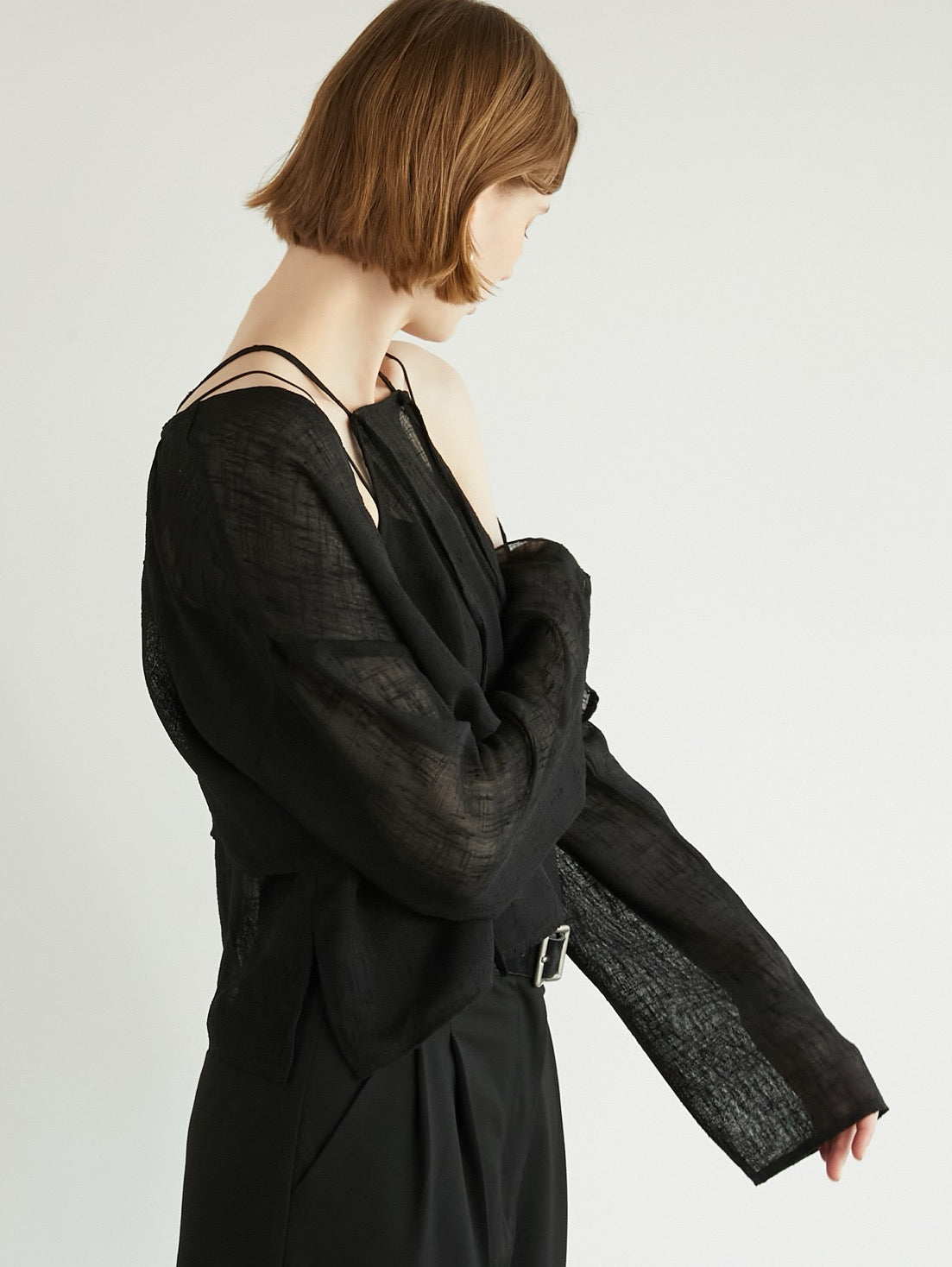two piece linen like tops – LA PEAU DE GEM