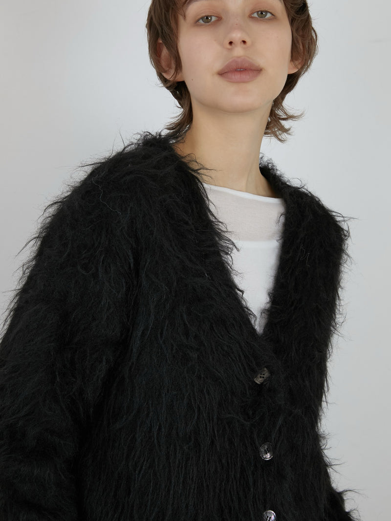 luxe shaggy cardigan