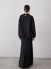 no slit satin skirt