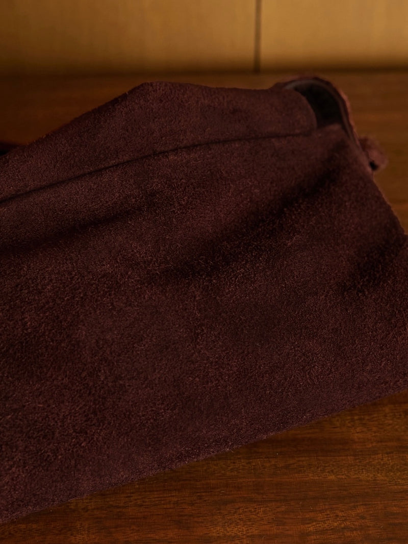 double shoulder suede bag[suede]