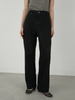 high waist straight denim pants