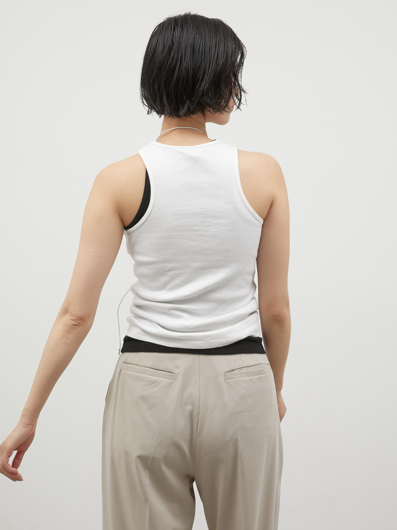 two piece sheer long tee
