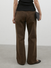 high waist straight denim pants