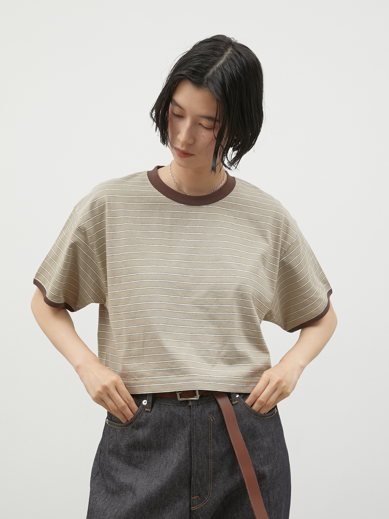ringer border tee