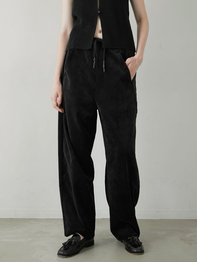 cutwork corduroy pants