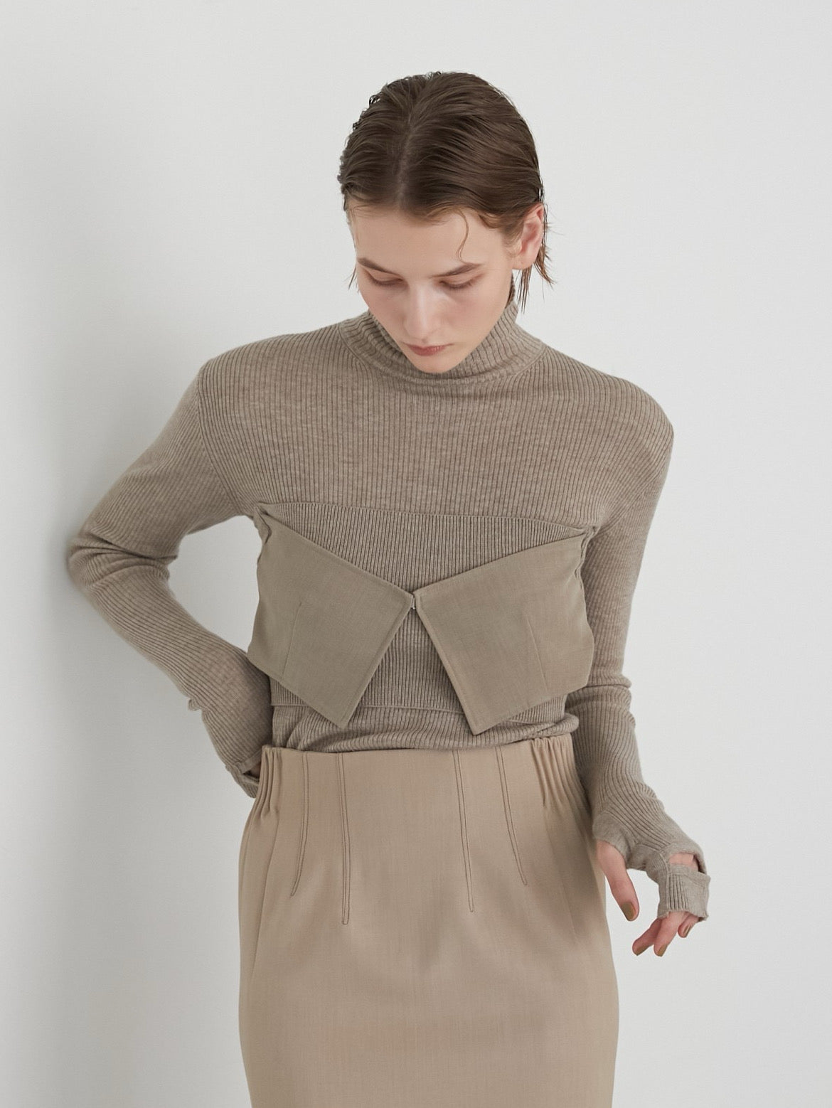 LA PEAU DE GEM（ラポドゥジェム）の「【LA PEAU DE GEM】モールビスチェ（チューブトップ）」 - WEAR
