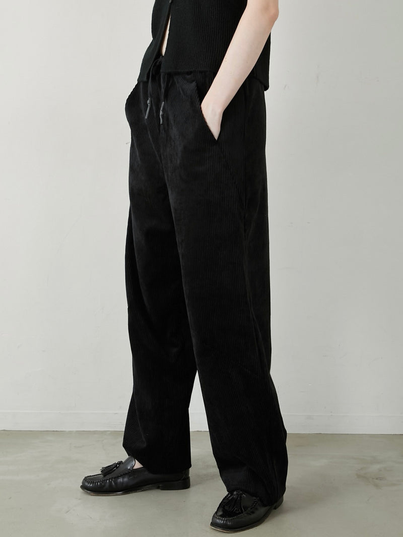 cutwork corduroy pants