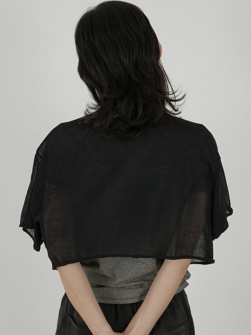 sheer short cardigan