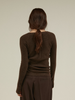 heart neck rib knit